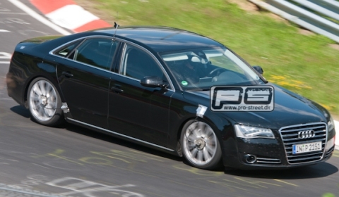 Spyshots 2012 Audi S8 at Nurburgring