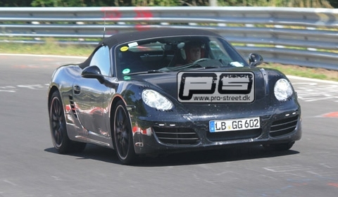 Spyshots 2012 Porsche Boxster at Nurburgring