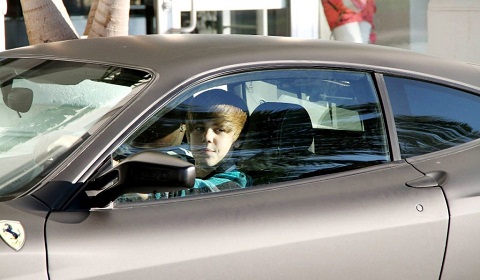 Justin Bieber Ferrari