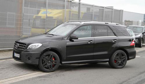 Spyshots 2012 Mercedes ML63 AMG