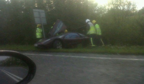 Car Crash Rowan Atkinson's McLaren F1 01