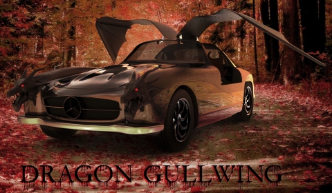 Dragon Gullwing Mercedes 300 SL Concept by M.R.Khosravi Design