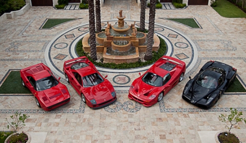 Ferrari Collection at Mansion in Delray Beach Florida