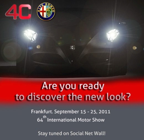 IAA 2011 Alfa Romeo Teases Revised 4C Concept 01