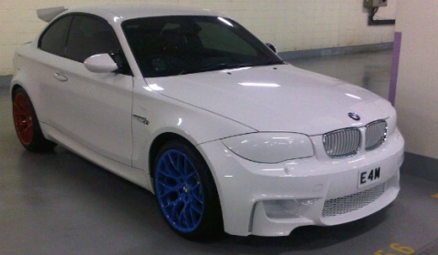 Overkill White BMW 1-Series M Coupe in Singapore