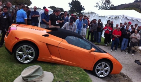 Pebble Beach 2011 Lamborghini Gallardo Sand-trapped - Fail 02