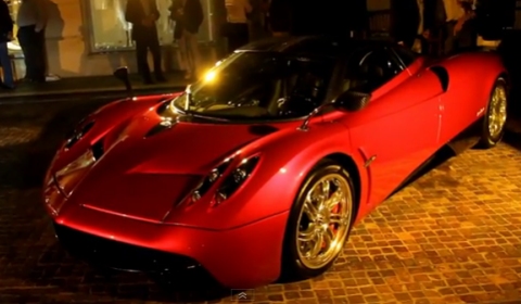 Red Pagani Huayra Revealed in the USA