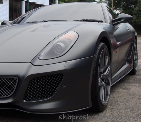 Spotted Matte Gunmetal Grey Ferrari 599 GTO in Brunei 02