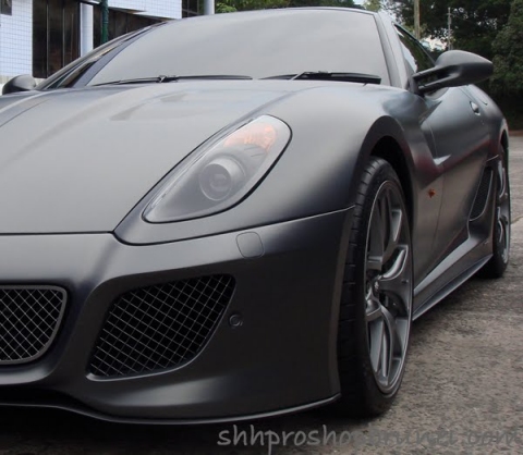 Spotted Matte Gunmetal Grey Ferrari 599 GTO in Brunei 02