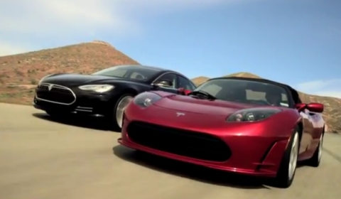 Video Tesla Roadster and Model S Ride Together