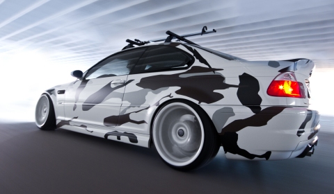 2004 BMW E46 M3 with Unique Camouflage Wrap