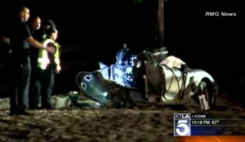 Car Crash Ferrari Splits in Half in Spectacular Crash on Pacific Coast Highway