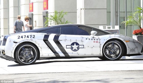 Chris Brown's Fighter Jet Styled Lamborghini Gallardo