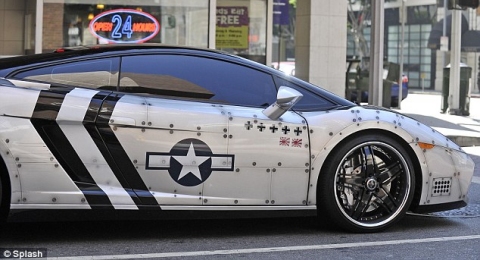 Chris Brown's Fighter Jet Styled Lamborghini Gallardo 01