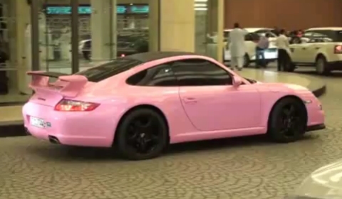 Overkill Pink Porsche 911 Carrera in Dubai