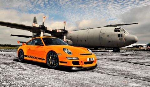 Photo Of The Day Porsche 911 GT3 RS and Lockheed C-130 Hercules