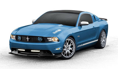 A 2012 Ford Mustang by H&R Springs