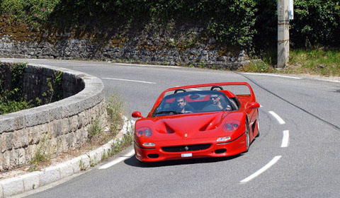 Ferrari F50 Test Drive Outside of Monte-Carlo