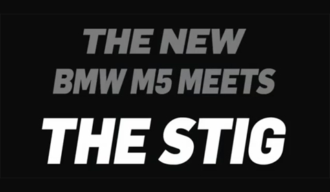 The Stig drives BMW M5 F10