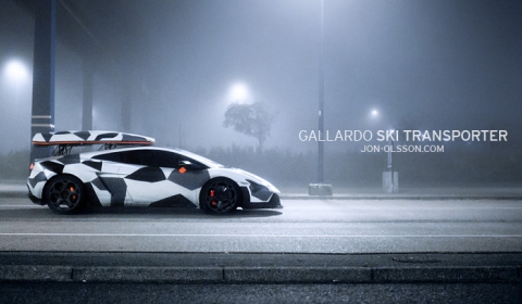 Jon Olsson's 2012 Winter Transport - Lamborghini Gallardo Winter Camo