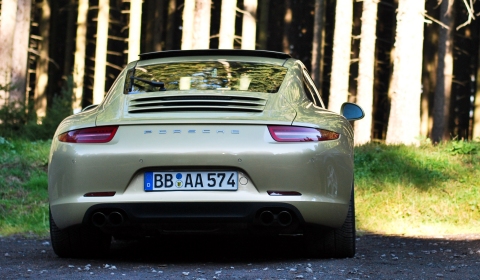 Photo Of The Day Golden Porsche 911 (991) Carrera S Near Nurburgring