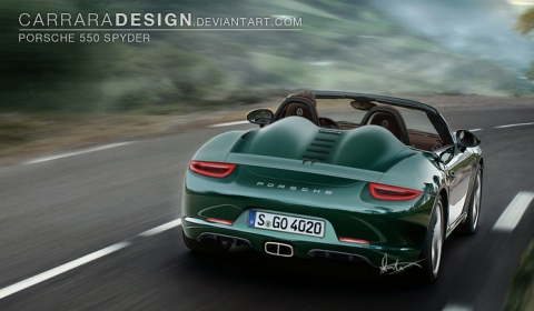 Rendering 2014 Porsche 550 Spyder