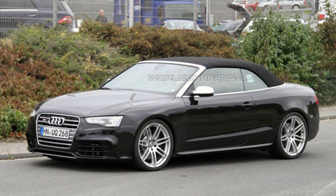 Spyshots 2012 Audi RS5 Cabriolet at Nurburgring