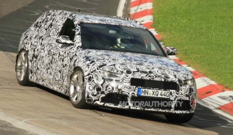 Spyshots 2013 Audi RS4 Avant at Nurburgring