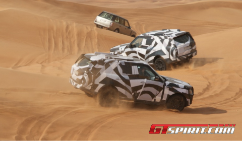 Spyshots 2013 Range Rover in Desert Dubai