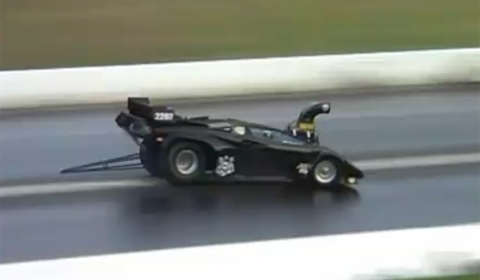 Video Lamborghini Drag Car Hits Wall at Full Throttle Friday