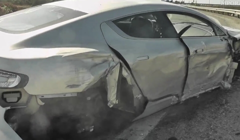 Video Onboard Clip Aston Martin Rapide Crash