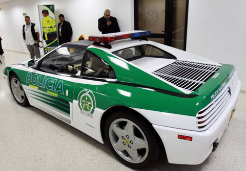 Drug Lord's Ferrari Becomes a Police Car