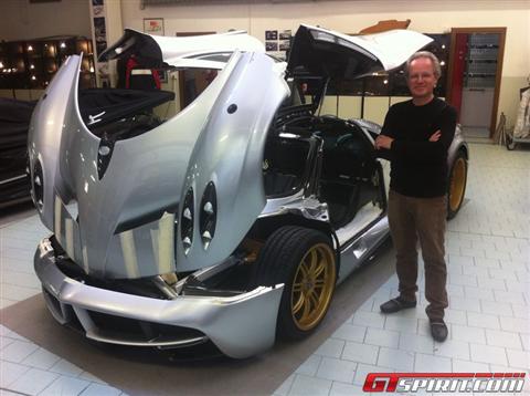 Horacio Pagani With The First Customer Pagani Huayra