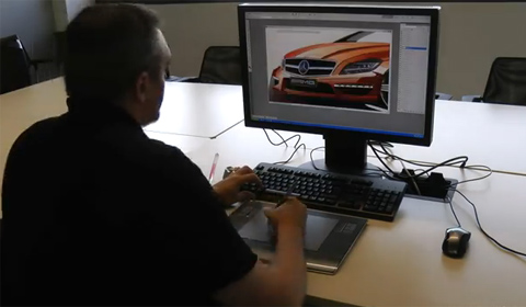 Video: Drawing the Mercedes CLS 63 AMG