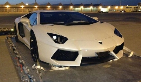 Lamborghini Aventador at Munich Airport Heading to the UAE 01