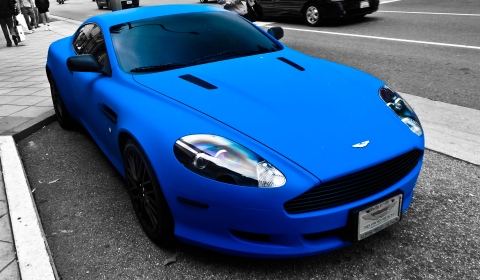 Photo Of The Day Matte Blue Aston Martin DB9