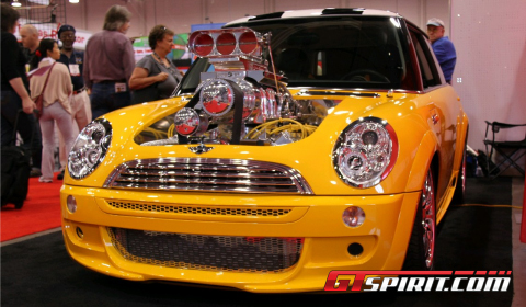 SEMA 2011 MINI Cooper S with 6.4 liter HEMI Engine