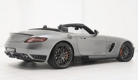 This is the Brabus SLS 700 Biturbo Roadster