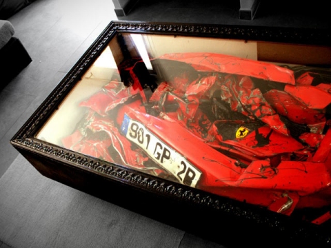 Ultimate Crushed Ferrari Coffee Table 01