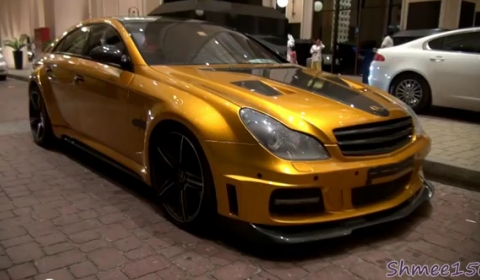 Video Customised Golden Brabus CLS Rocket