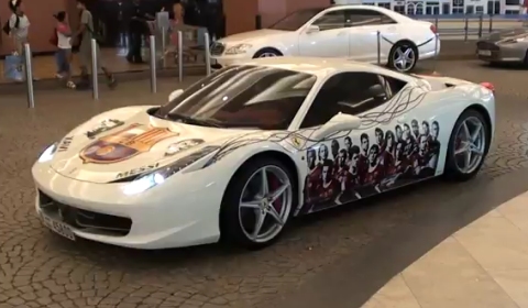 Video Ferrari 458 Italia FC Barcelona Edition in Dubai