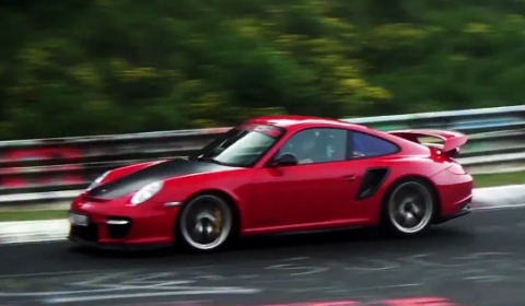 Video Five Times Porsche 911 GT2 RS at the Nurburgring Nordschleife