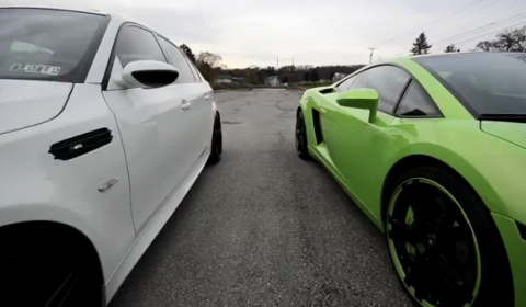 Video Lamborghini Gallardo vs BMW E60 M5