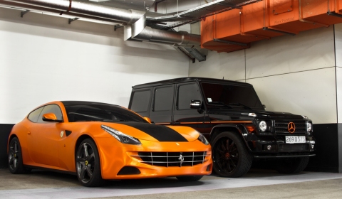 Video RRR Ferrari FF and Mercedes-Benz G55 AMG in London