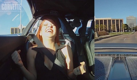 Cute Girls Reaction To Porsche Carrera GT