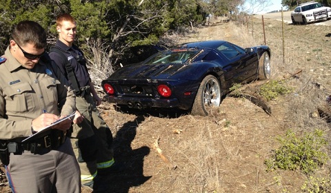 Jesse James Ford GT Crash