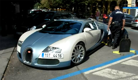 Video: Clamped Bugatti Veyron