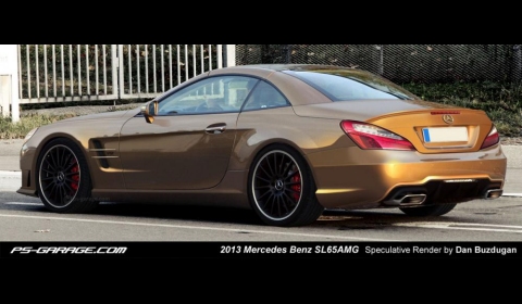 Rendering 2013 Mercedes-Benz SL AMG by Dan Buzdugan