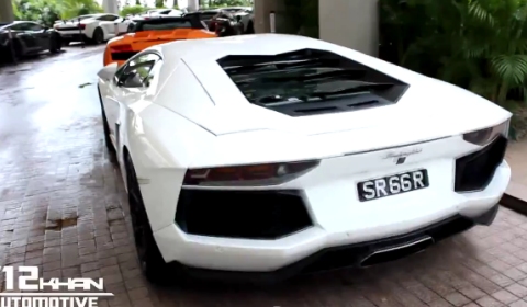 Video 36 Lamborghinis Together at Meeting in Singapore