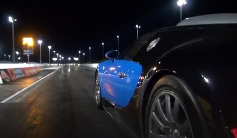 Video Bugatti Veyron Quarter Mile Drag Race Closeup Clip